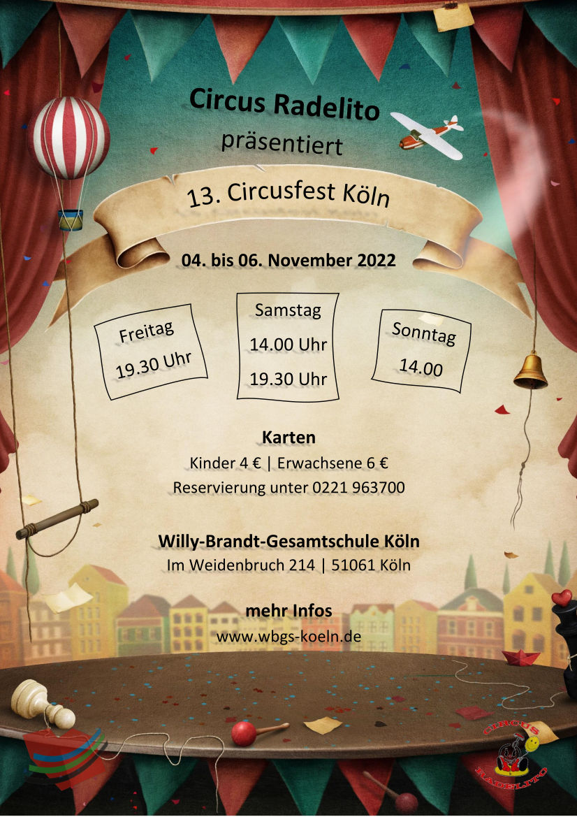 Plakat Circusfest Köln 2022