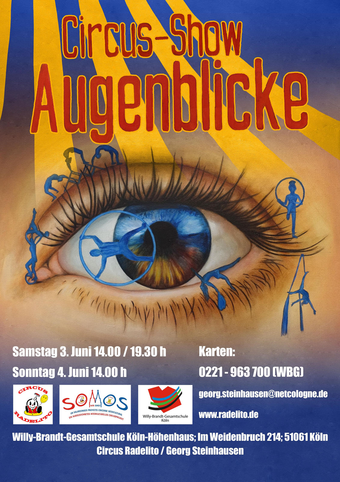 Plakat Circus-Show Augenblicke